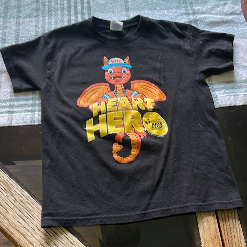 Girls heart hero shirt